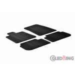 Original Gledring Passform Fußmatten Gummimatten 4 Tlg.+Fixing - Peugeot 407 2004 ->